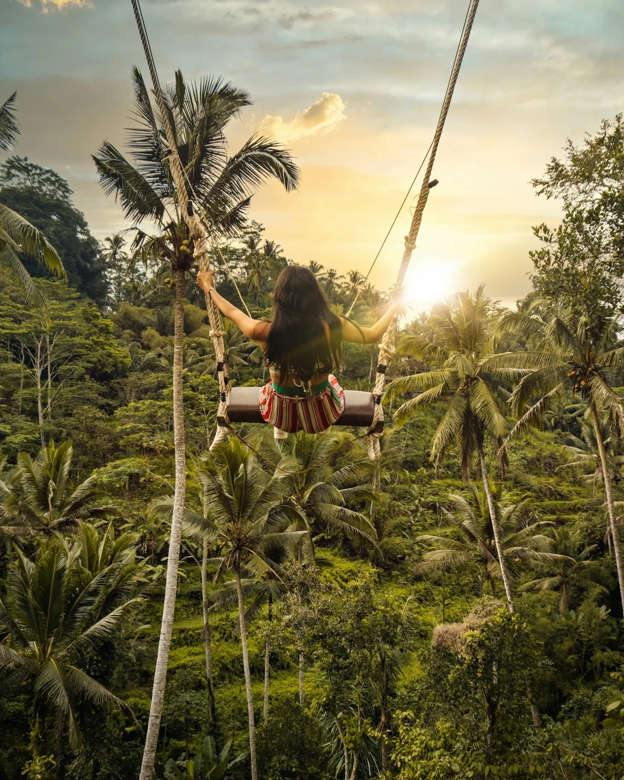 Bali Swing nella giungla vicino Ubud