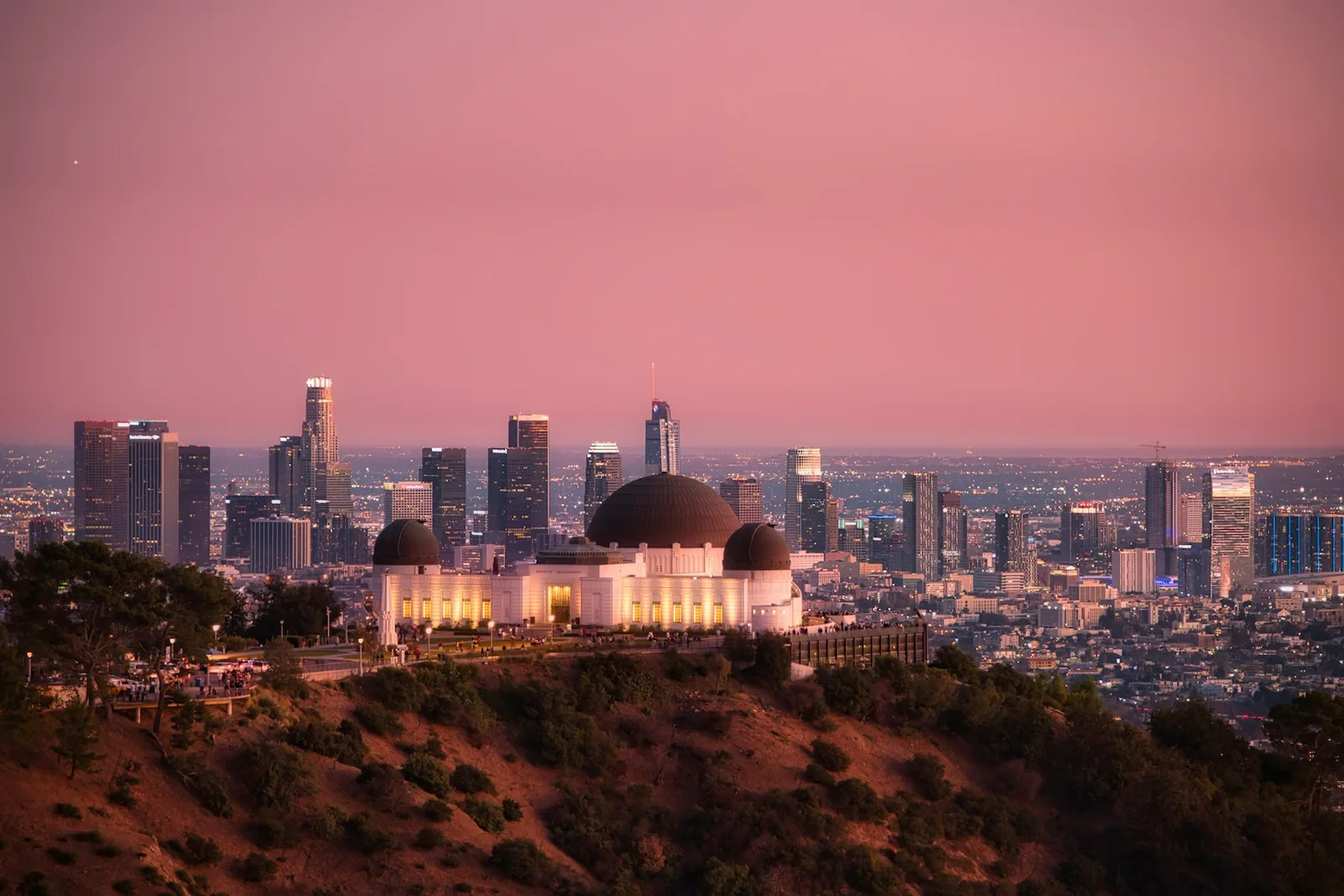 Griffith Observatory con vista su Los Angeles