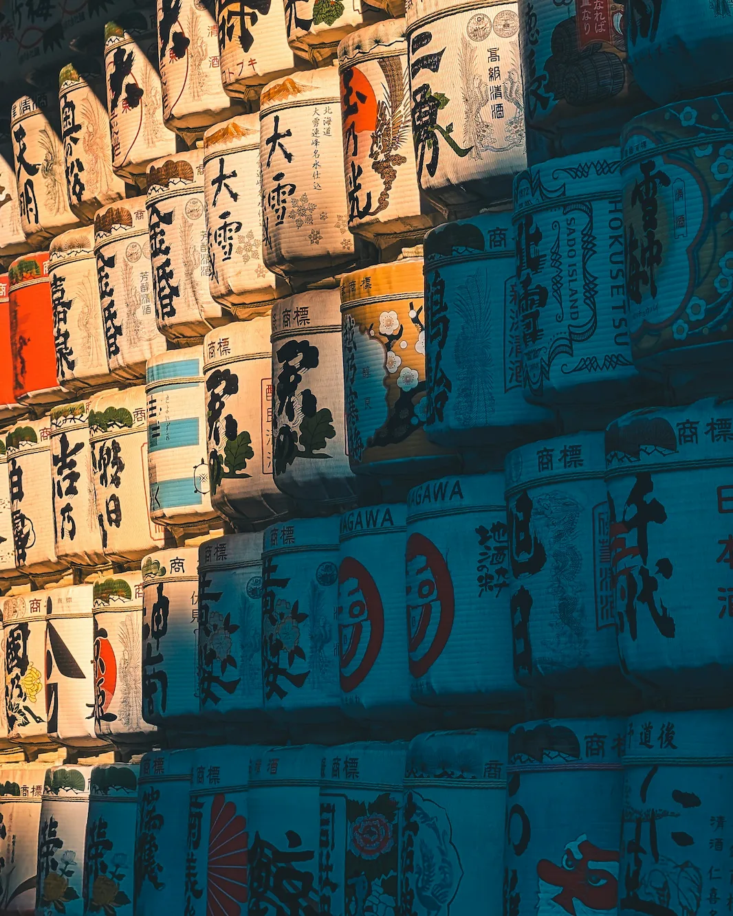 Torii in legno al Meiji Jingu